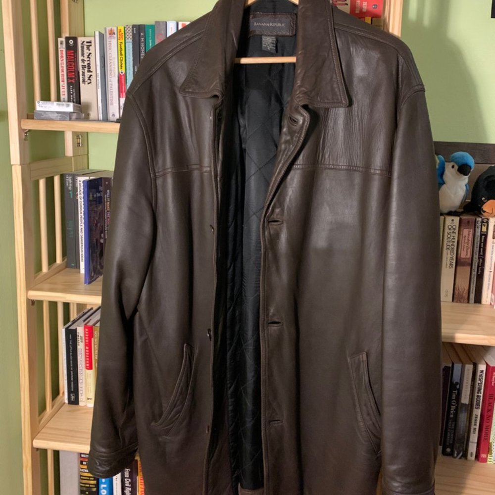 Men's Banana Republic Leather Jacket (XL)